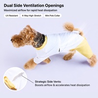 OEM ODM |   Combinaison rafraîchissante pour chien à 4 pattes UPF50+ ultra légère à double effet de refroidissement pour l'été, personnalisable OEM/ODM, logo sur mesure, prête à être expédiée