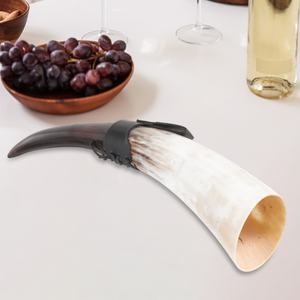 Jarra de Cerveza Decorativa Retro con Forma de Cuerno de Buey Amarillo, Portátil, Ideal para Fiestas en Casa, Obra de Arte para Beber - Product Image 4