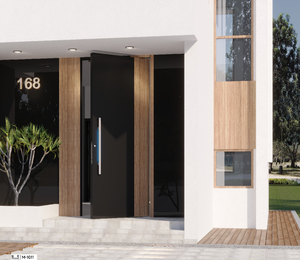 Puerta de Entrada Doble de Vidrio Templado con Sistema Inteligente de Seguridad y Luz Lateral, Fabricada en China <span class=keywords><strong>2026</strong></span> - Product Image 3