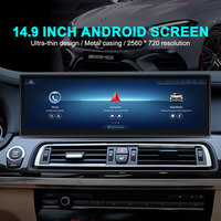 14.9 pouces Ultra-mince GPS écran tactile Navigation Android 13 lecteur automatique universel avec amplificateur Audio Microphone intégré