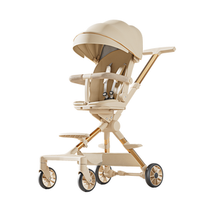 Cochecito Plegable para Bebé con Asiento Ajustable, Cochecito de Lujo, Plegado con una Sola Mano, Posición Sentado y Acostado para Pasear al Bebé - Product Image 1