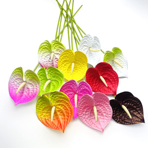Flor de Anturio de Seda de 61 cm, Tacto Real, Decoración para Bodas y Hogar - Product Image 3