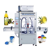 Machine de remplissage liquide à haute viscosité Machine de remplissage automatique de sauce Ligne d'emballage de remplissage d'huile végétale