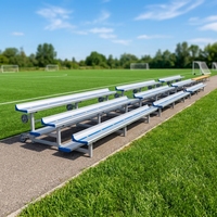 Tribune mobile autoportante en aluminium et acier pour sièges de stade, idéale pour les lieux sportifs intérieurs et extérieurs