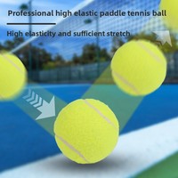 BTYP WQ-04 Ballons de padel haute performance, durables, rebond élevé, 300g, lot de 3, pour entraînement, adultes, jeunes, débutants
