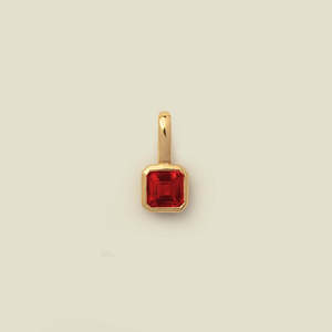 Collier pendentif carré coloré en zircon pierre de naissance, fournitures de fabrication de bijoux DIY pour femmes, vente en gros - Product Image 6