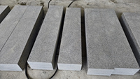 Escaliers en granit gris foncé naturel sur mesure G654 Finition flammée Carreaux d'extérieur pour utilisation extérieure Pavage en granit 50 mm