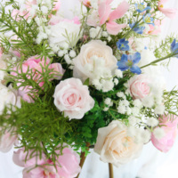Haute qualité fleur de mariage coloré fleur artificielle centres de table boule de fleur de luxe pour la décoration de mariage