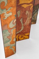 Cloison d'art esthétique Intérieur de la maison Séparateur de pièce flexible Métal autoportant Pliant Ecrans vedettes Panneau décoratif de confidentialité