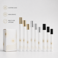 Flacons atomiseurs de parfum vides rechargeables 3,5 ml, bouchon métallique doré, flacon pulvérisateur cylindrique fin en cuivre, vente en gros, logo personnalisé