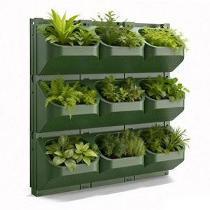 Vaso <span class=keywords><strong>da</strong></span> <span class=keywords><strong>Parete</strong></span> per Giardino Verticale, Contenitore per Piante, Vaso in Plastica <span class=keywords><strong>da</strong></span> Appendere per Pareti Verdi - Product Image 1