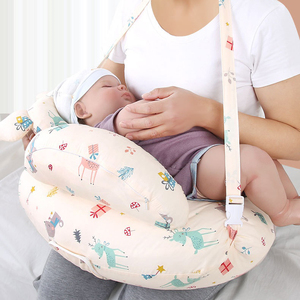 Almohada de <span class=keywords><strong>Lactancia</strong></span> para Bebés, Almohada de Maternidad para Amamantar, Almohada de <span class=keywords><strong>Lactancia</strong></span> Posparto para Mamá, Cojín de <span class=keywords><strong>Lactancia</strong></span> Ajustable Antideslizante - Product Image 2