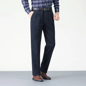 <span class=keywords><strong>Pantalon</strong></span> de smoking pour homme, double pli sur le devant, coupe large, <span class=keywords><strong>pantalon</strong></span> de bureau classique, sans repassage, vêtements de travail, <span class=keywords><strong>pantalon</strong></span> formel - Product Image 2