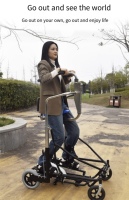 Déambulateur haut de gamme anti-roulis pour personnes handicapées, déambulateur pour hémiplégie, entraînement des membres inférieurs, cadre de maintien en acier inoxydable