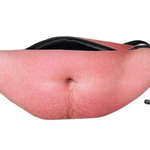 Fakel Belly Dad Bag borsa divertente per pancia di birra previene le molestie di un marsupio in materiale Pu con pancia grande - Product Image 1