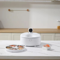 Distributeur automatique de nourriture humide pour chat, sans fil, avec minuterie, et compartiment réfrigéré à glace, emballage sans fil