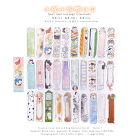 Ensemble de marque-pages Kawaii Pet Box, motifs mignons dessinés à la main, pour la lecture, l'écriture, l'apprentissage et la concentration