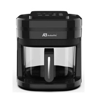 Anbolife - Freidora de Aire Compacta de Vidrio de 3.5L, Libre de PFAS, con Protección Contra Sobrecalentamiento, Interruptor de Seguridad y Sistema de Circulación Rápida de Aire