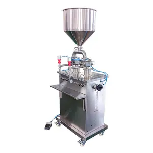 LINHE Piston Shampoo Cosmetic Cream Small Bottle Honey Semi Automatic Vertical Pneumatic Liquid Paste Filling Machine Price