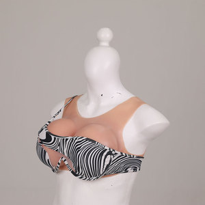 Prótesis de Seno de Silicona con Diseño Hueco en el Cuello, Sin Costuras, Invisible, para Crossdresser, Color Piel Desnuda, para Hombres - Product Image 3
