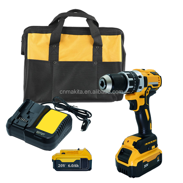High Torque 70Nm Cordless Impact Drill Set 20V Lithium Battery Power Tool Kit for Construction and DIY