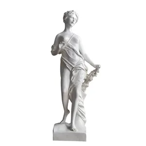 Europäische Retro-Stil weiß Schicksal drei Göttin Skulptur Handwerk Kunst Home Wohnzimmer Weins chrank Dekoration
