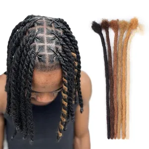 Vast dreads heißer Verkauf 6 "-20" Rastas Dreadlocks Dread Schlösser Homme Dreadlocks Cheveux Humains 0,4 cm 0,6 cm 0,8 cm