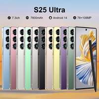 Teléfono Inteligente S25 ULTRA 5G Desbloqueado, Versión Global, 16GB+1TB, Pantalla Dual de 7.3 Pulgadas, Procesador MTK, Teléfono para Juegos