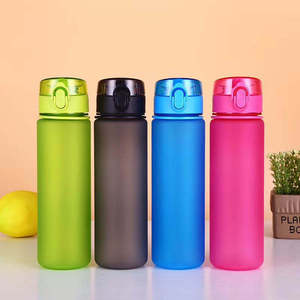 Portable Plastic Creative <strong>Cup</strong> Summer Sports Children's <strong>Cup</strong> / <strong>Frosted</strong> Plastic Water Bottle - Product Image 1