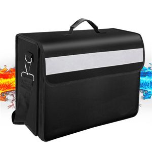 Sac Organisateur de Documents Ignifuge et Imperméable en Gel de Silice, Portable, pour Rangement et Sécurité Multi-Niveaux - Product Image 1