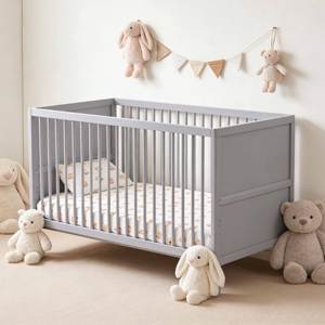 Cuna Convertible 5 en 1 de Madera Maciza, se Convierte en Cama para Niños Pequeños y Sofá Cama, Diseño Moderno para Bebés y Niños, Uso en Escuela y Sala de Estar - Product Image 1