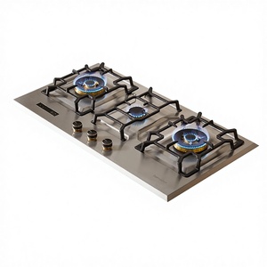 L7 Stainless Steel Three-Eye Natural Gas &amp; Liquefied Gas Embedded Large Panel Household Gas <strong>Stove</strong> - Product Image 1