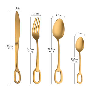 مجموعة أدوات مائدة من الفولاذ المقاوم للصدأ 4 ملعقة وشوكة للكريسماس الأكثر مبيعًا - Product Image 6