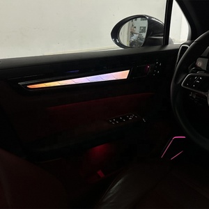 Lumières d'ambiance en cristal de luxe et caches de haut-parleurs LED Grilles de haut-parleurs multicolores pour Porsche Cayenne 2018-2023 - Product Image 3