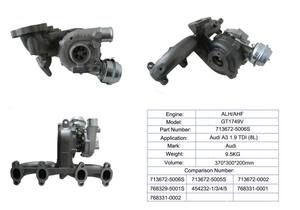 Turbocompresseur direct d'usine 038253019A/C 03G253014R pour Audi A13 1.9TDI(BL) ALH <span class=keywords><strong>AHF</strong></span> GT1749V - Product Image 4