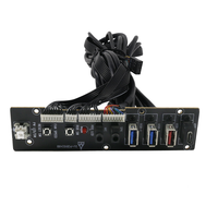 Chasis USB 3,0 Panel frontal PCB placa de circuito placa base interruptor de alimentación RGB HDD LED 1 a 4 puertos USB 3,0 USB 3,1 Cable de Audio