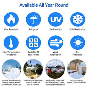 Refugio de Burbujas Transparente y <span class=keywords><strong>Tranquilo</strong></span> que Ofrece un Santuario de Paz para la Meditación y la Conexión con la Naturaleza - Product Image 6