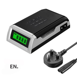 휴대용 초고속 4슬롯 AA AAA 충전식 배터리 충전기 (1.2V <span class=keywords><strong>2</strong></span>/<span class=keywords><strong>3A</strong></span> 니켈수소 배터리용) 미국/EU/영국 플러그 케이블 포함 - Product Image 3