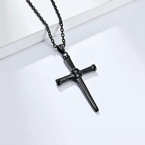 <b>Cross</b> Necklace Titanium Steel Nail Insertion Unisex Street Fashion Pendant Jewelry - Product Image 4