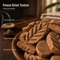 Biscuits lyophilisés aux feuilles de sang de lapin – Nouvelle collation protéinée pour chiens et chats de petite et moyenne taille, idéale pour les estomacs sensibles – Biscuits pour animaux de compagnie