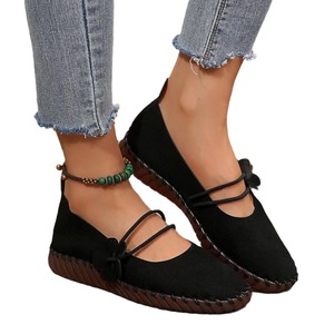 Flower Casual Soft Bottom Large Size Slip-on Women's Single Shoes Spring New Arrival Thick Sole Fashion Peas Shoes - Product Image 5