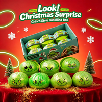 Squeeze Grinch Christmas Sensory Dumpling Mystery Blind Box TPR Squishy Fridge Stress Relief Toy Party Gift Girls Boys Bulk JY