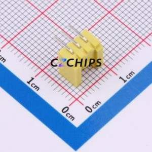 ZX-HY2.0-3PWZ-Y Wire-to-Board Pin Header Bent Lead Through Hole,P=2mm Connector 1x3P 2mm Right Angle Insert HY - Product Image 2