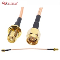 Câble RPSMA mâle vers RP-SMA femelle 15CM RG316 Coax Connecteur RP SMA pour carte réseau sans fil PCI PCIE Adaptateur WiFi Routeur
