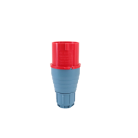 Multiprise électrique industrielle HFE 32A 380V IP44 rouge, modèle HF-024, avec installation facile et mise à la terre standard