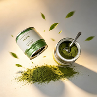 Boîte en métal de qualité alimentaire, noir mat et blanc, pour café en poudre, thé, matcha, 40g, 150g, 350g, emballage prêt à expédier