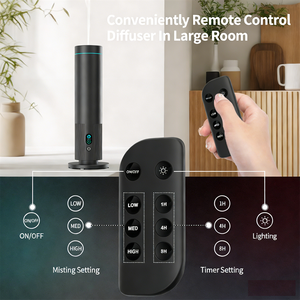 Difusor de Aroma Ultrasilencioso para Grandes Áreas, 120 ml, 9000 mAh, Recargable, Carcasa de Aluminio, Pantalla LED, Control Remoto - Product Image 3