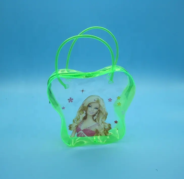 Nhà máy tùy chỉnh dễ thương dây kéo túi khác nhau phim hoạt hình dễ thương PVC nhựa Ziplock túi để đóng gói trẻ em các mặt hàng