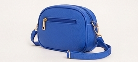 Bolso Bandolera de Cuero Vacuno Azul de Grano Completo, Moderno, de Gran Capacidad, Ecológico, Duradero, con Cierre de Botón, Portátil, para Mujer - Product Image 2