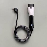 Station de recharge portable E-Mingze de haute qualité pour véhicules électriques Type 2, prise UK/EU, 3,5 kW, 220 V AC, chargeur EV avec écran